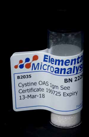 Cystine OAS 1gm See Certificate 391236  Expiry 08-May-27